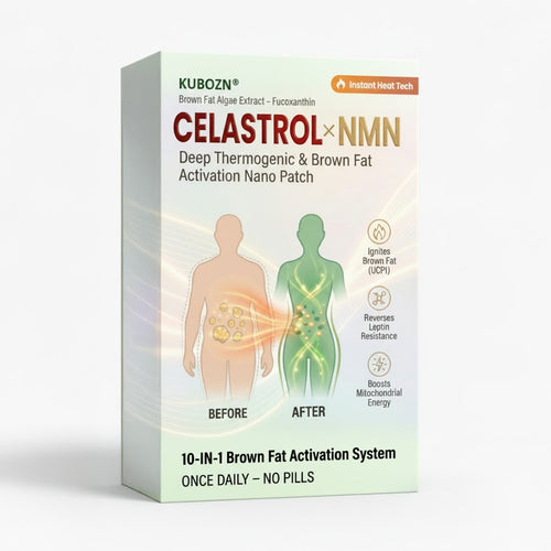 Official Store | 🧬🧬 KUBOZN® Celastrol · NMN × Fucoxanthin Brown Fat Activation Microneedle Patch （offer）
