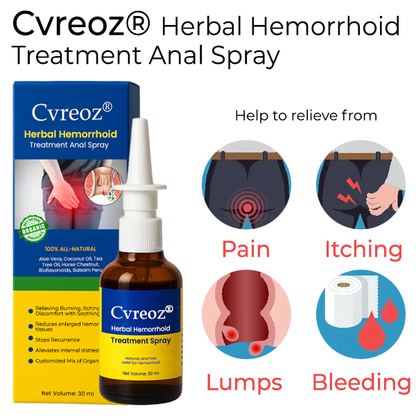Cvreoz® Herbal Hemorrhoid Treatment Anal Spray Pro (Offer