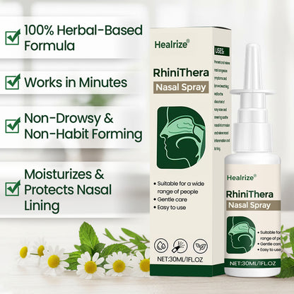 ✅ Healrize® BioActive Herbal Sinus Mist - Sinus & Hay Fever Relief Spray (Non-Drowsy)