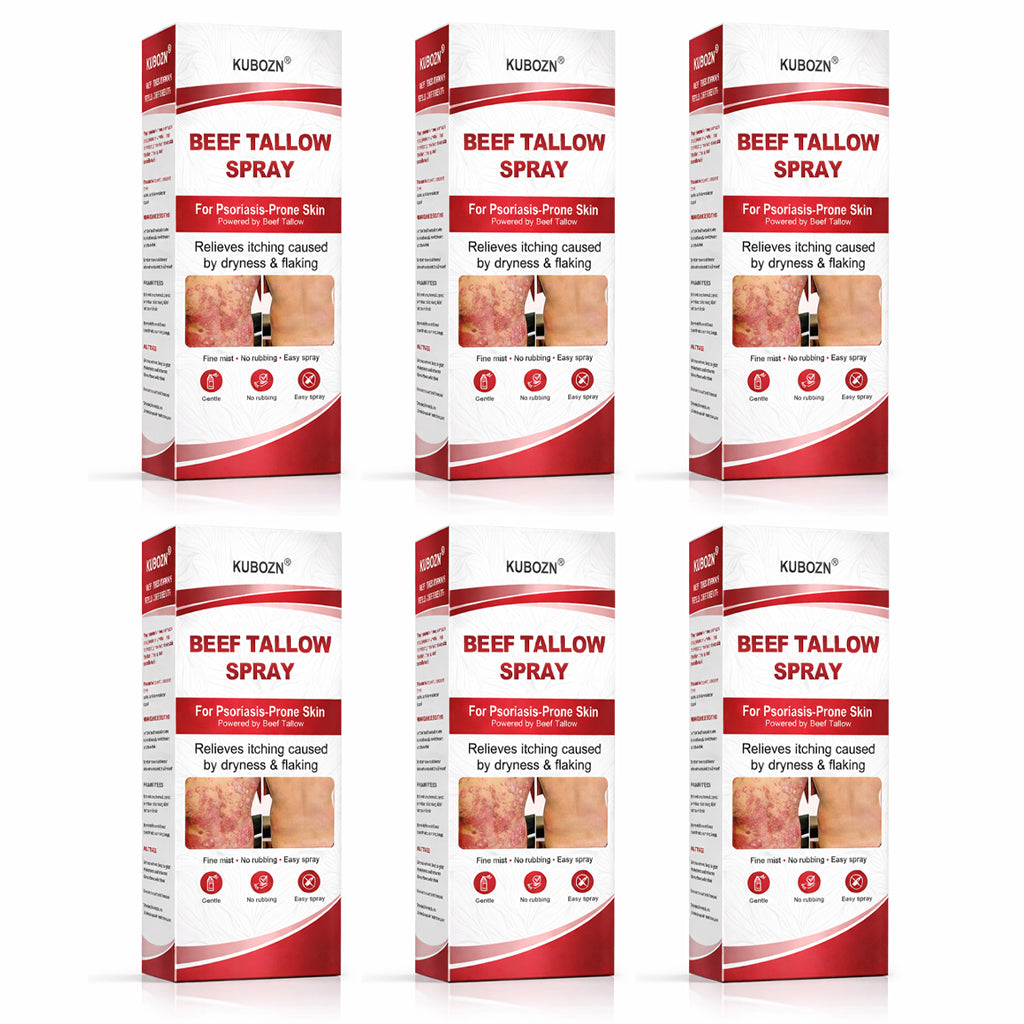 KUBOZN® Beef Tallow Spray — The No-Rub Relief for Psoriasis-Prone Skin✨