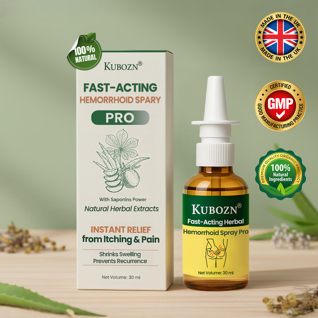 KUBOZN® Fast-Acting Herbal Hemorrhoid Spray Pro🩸(Stops Bleeding Instantly & Targets Internal/External Piles)